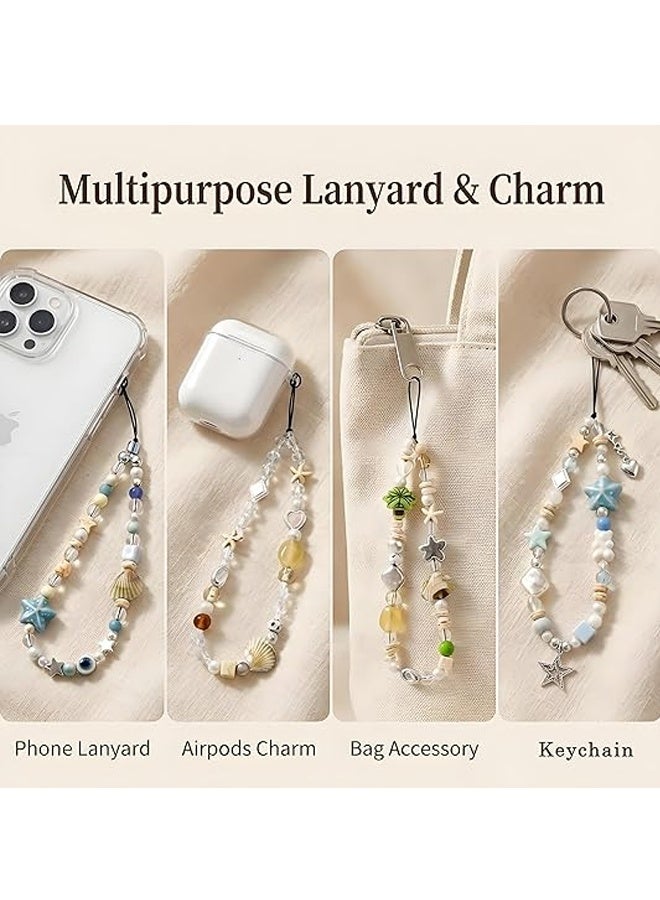 أربع قطع من تعليقات الهاتف اللطيفة، حزام هاتف مزين بالخرز، سلسلة مفاتيح للهاتف بتصميم Y2K، دب لطيف، فراشة، قلب، تعليقة هاتف رائعة للحقيبة، سلسلة مفاتيح، قلادات كاميرا، ديكور - Image 3